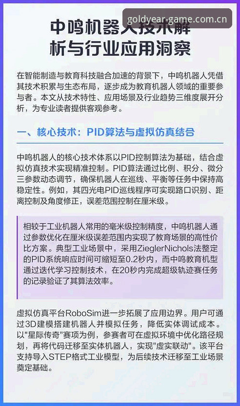 GoldYear官方版详解：专业电子游戏平台的行业趋势与技术解析